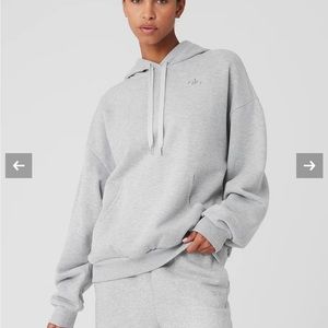 Alo Accolade Hoodie Gray NWT